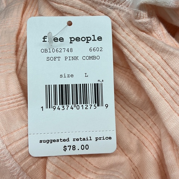 Free People Big Sur Ribbed Tie Dye Long Sleeve Top - Picture 11 of 13